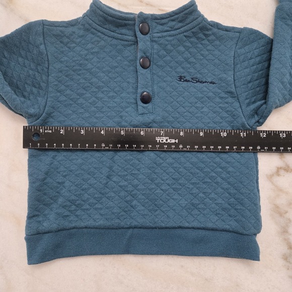 Ben Sherman 3 Pcs Set Quilted Sweatshirt 2T Boys Teal Burnt Orange Navy Blue - Picture 11 of 16